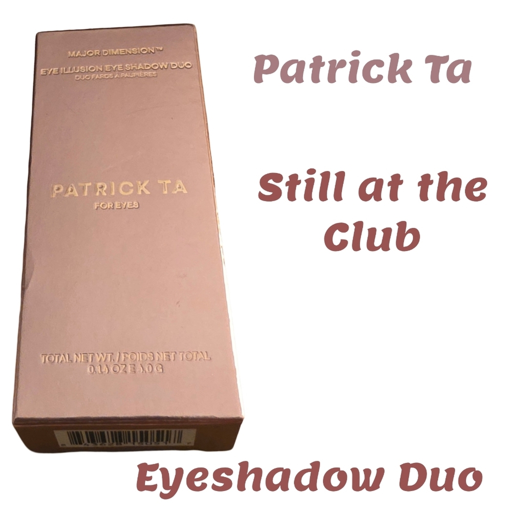 PATRICK TA Major Dimension Eye Illusion Eyeshadow Duo-Still At The Club NEW